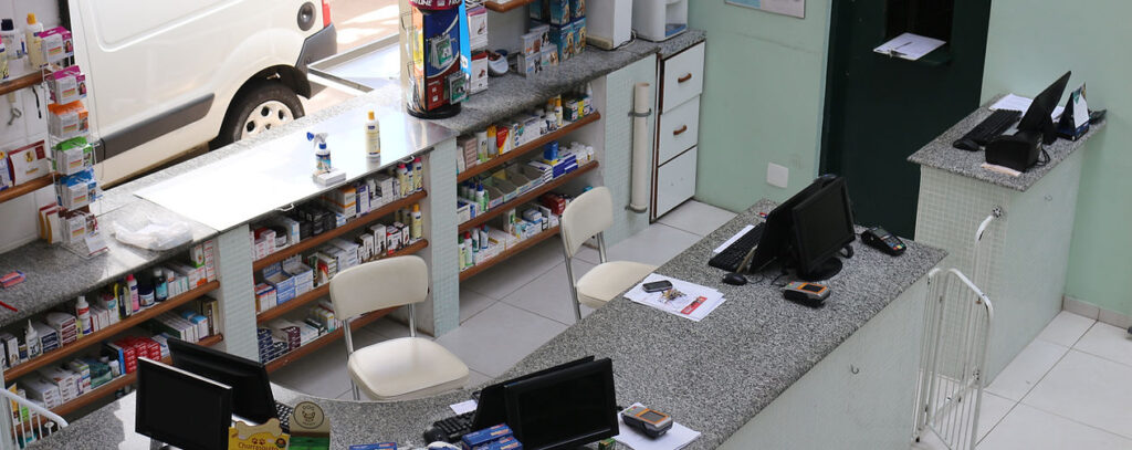 Interior da Clínica Veterinária Alphaville na Avenida Marte, 451