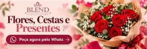 Blend Floricultura: flores, cestas e presentes. Peça agora pelo WhatsApp.