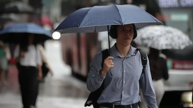 Imagem de divulgação da Defesa Civil de São Paulo sobre alerta de chuva forte e cuidados durante temporais