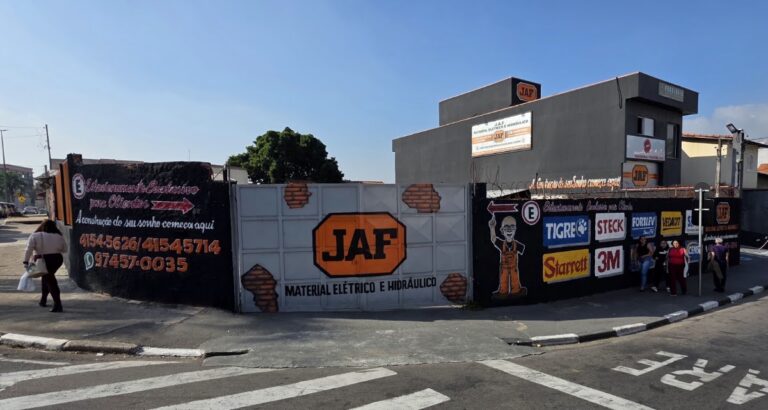 JAF, loja de materiais elétricos e hidráulicos em Santana de Parnaíba.