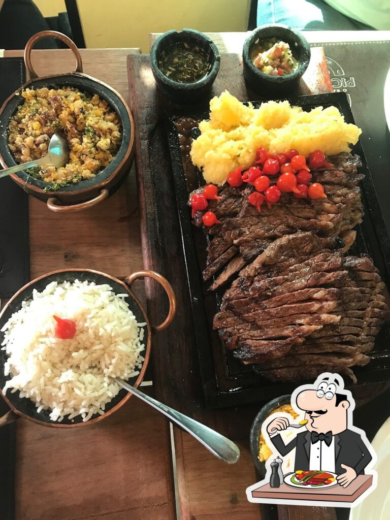 Prato de carne grelhada associado ao restaurante O Rancho da Picanha em Santana de Parnaíba