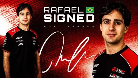 Rafael Câmara em imagem oficial de divulgação da TGR Haas F1 Team
