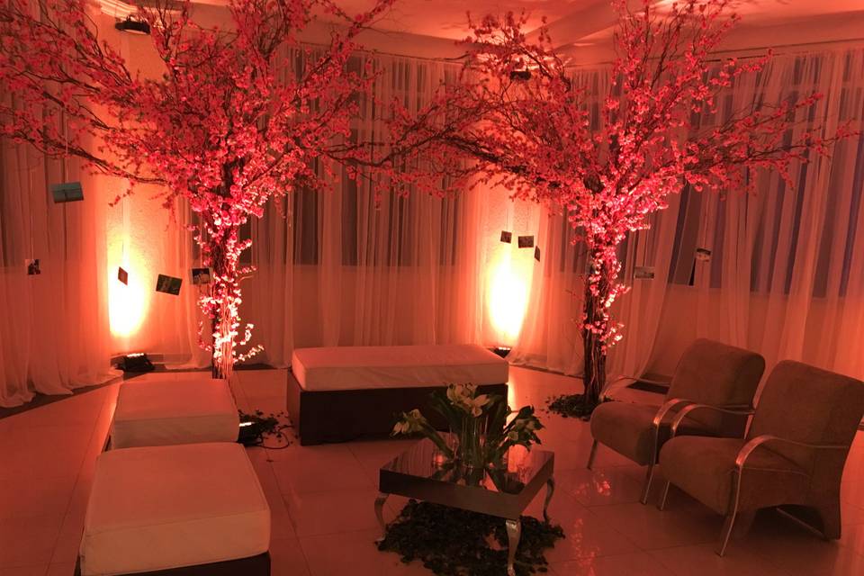 Lounge decorado do Savana Alphaville
